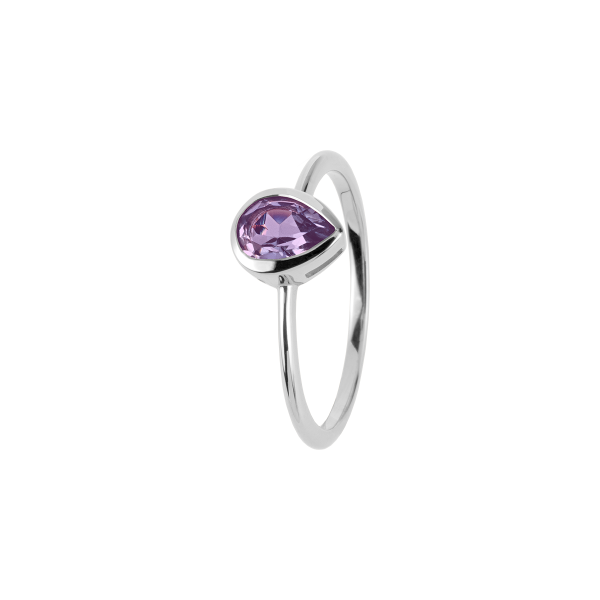Jacques Lemans SE-R123C56 Damenring Ring Gr. 56 Sterlingsilber mit Amethyst